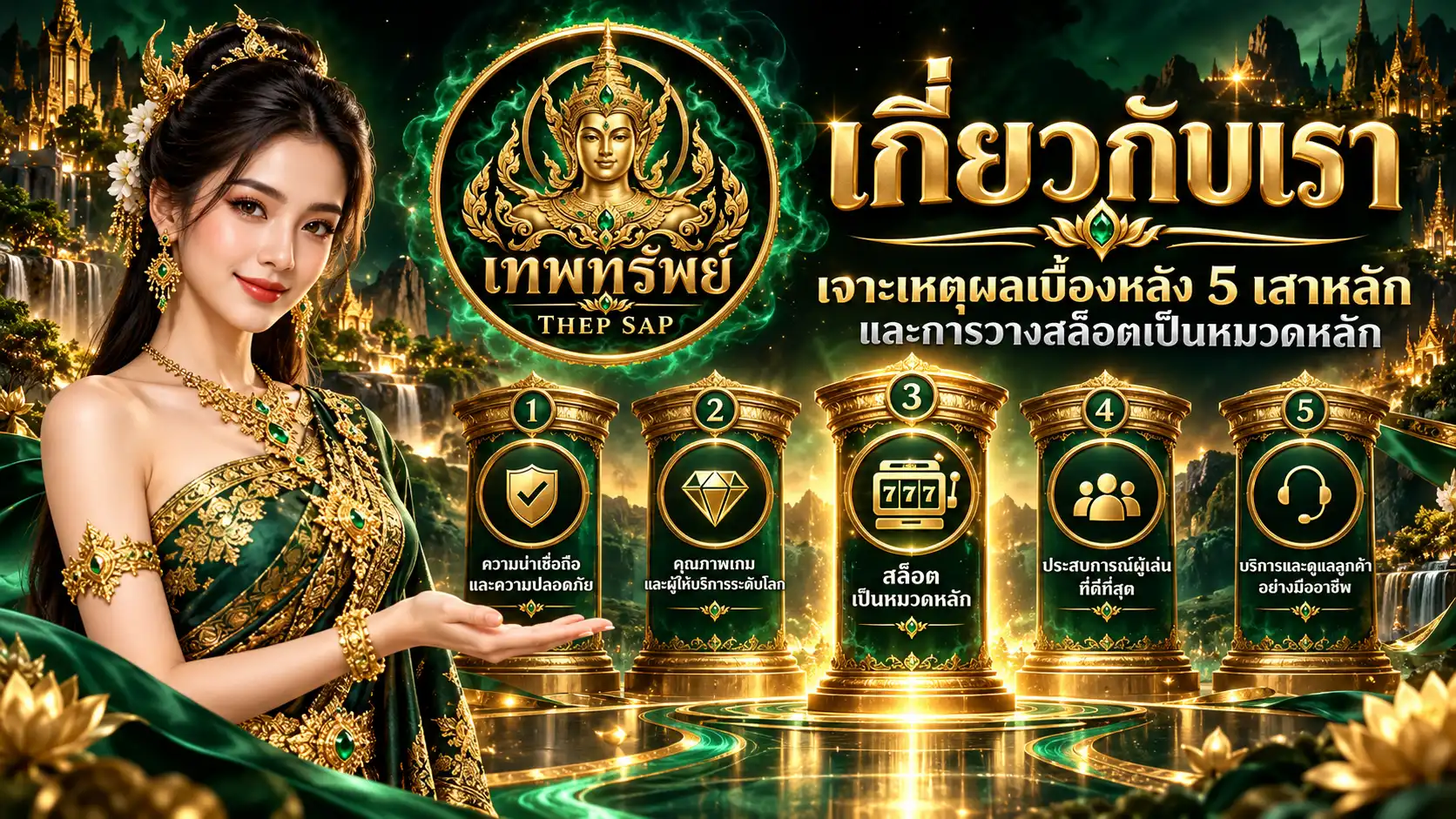 เทพทรัพย์ อธิบายแนวคิดเบื้องหลังการเลือกเกมสล็อต RTP สิทธิ์ บัญชี คาสิโน และกีฬา